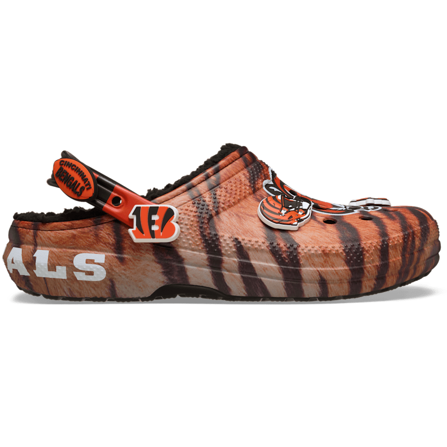 Crocs Popular NFL Cincinnati Bengals Classic Lined Clog