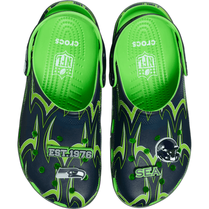 Crocs Hot Sale NFL Seattle Seahawks Classic Clog