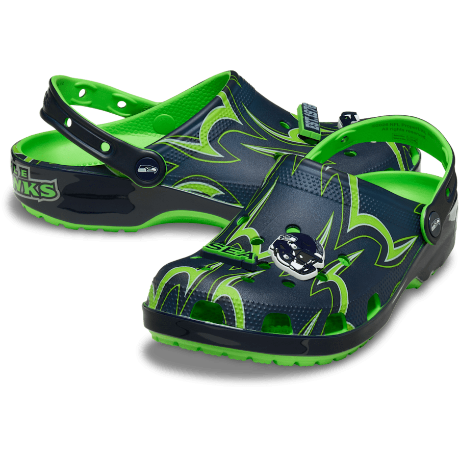 Crocs Hot Sale NFL Seattle Seahawks Classic Clog