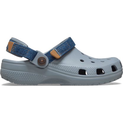 Crocs Customer Favorite Kids' Classic Denim Adjustable Backstrap Clog