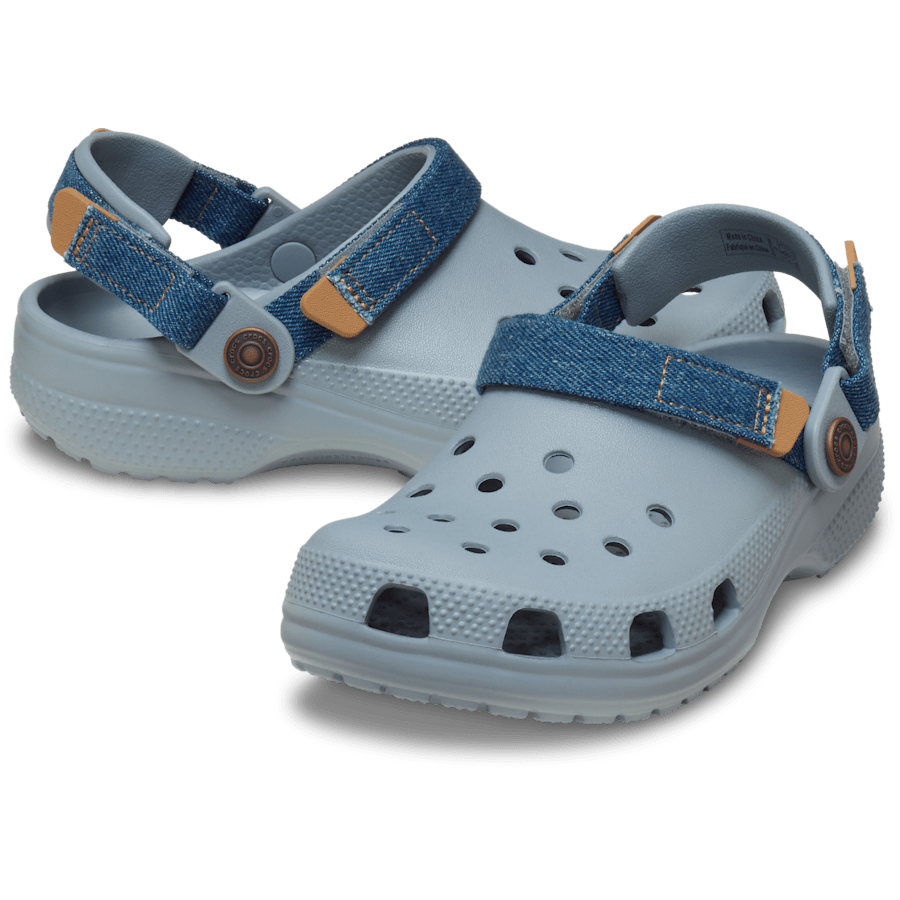 Crocs Customer Favorite Kids' Classic Denim Adjustable Backstrap Clog