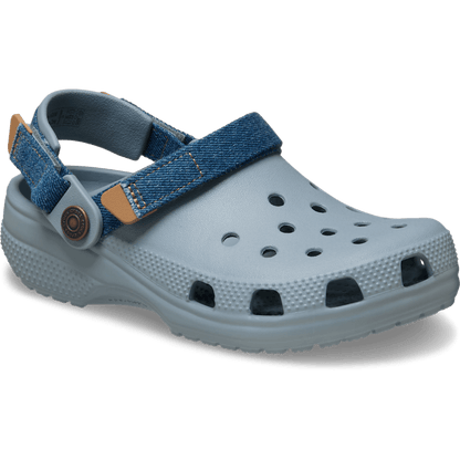 Crocs Customer Favorite Kids' Classic Denim Adjustable Backstrap Clog
