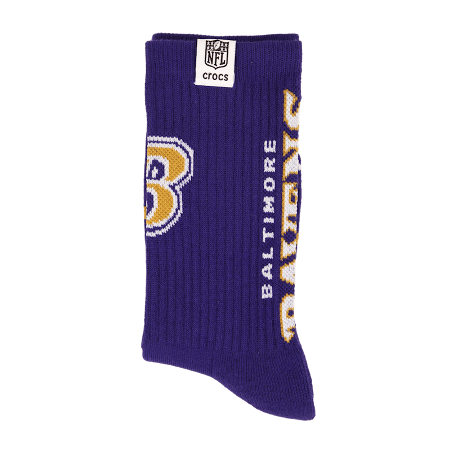 Crocs Discount NFL Baltimore Ravens Crocs Socks