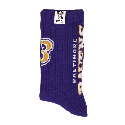 Crocs Discount NFL Baltimore Ravens Crocs Socks