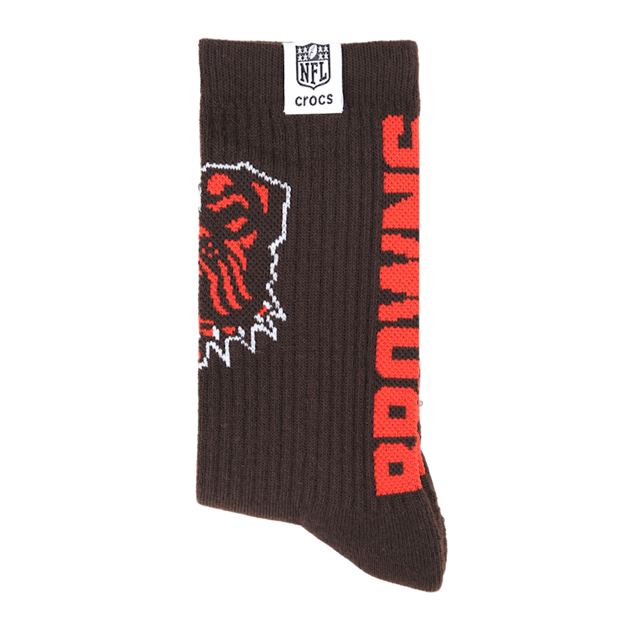 Crocs Featured NFL Cleveland Browns Crocs Socks