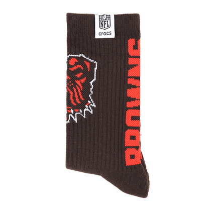 Crocs Featured NFL Cleveland Browns Crocs Socks