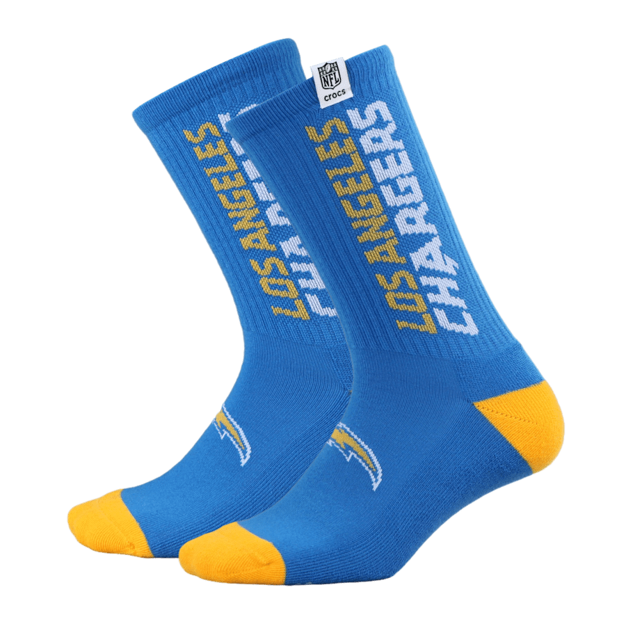Crocs Top Pick NFL Los Angeles Chargers Crocs Socks