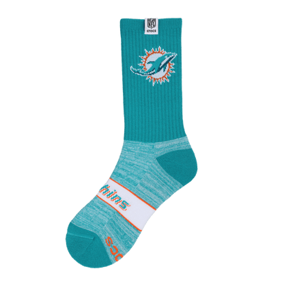 Crocs New NFL Miami Dolphins Crocs Socks