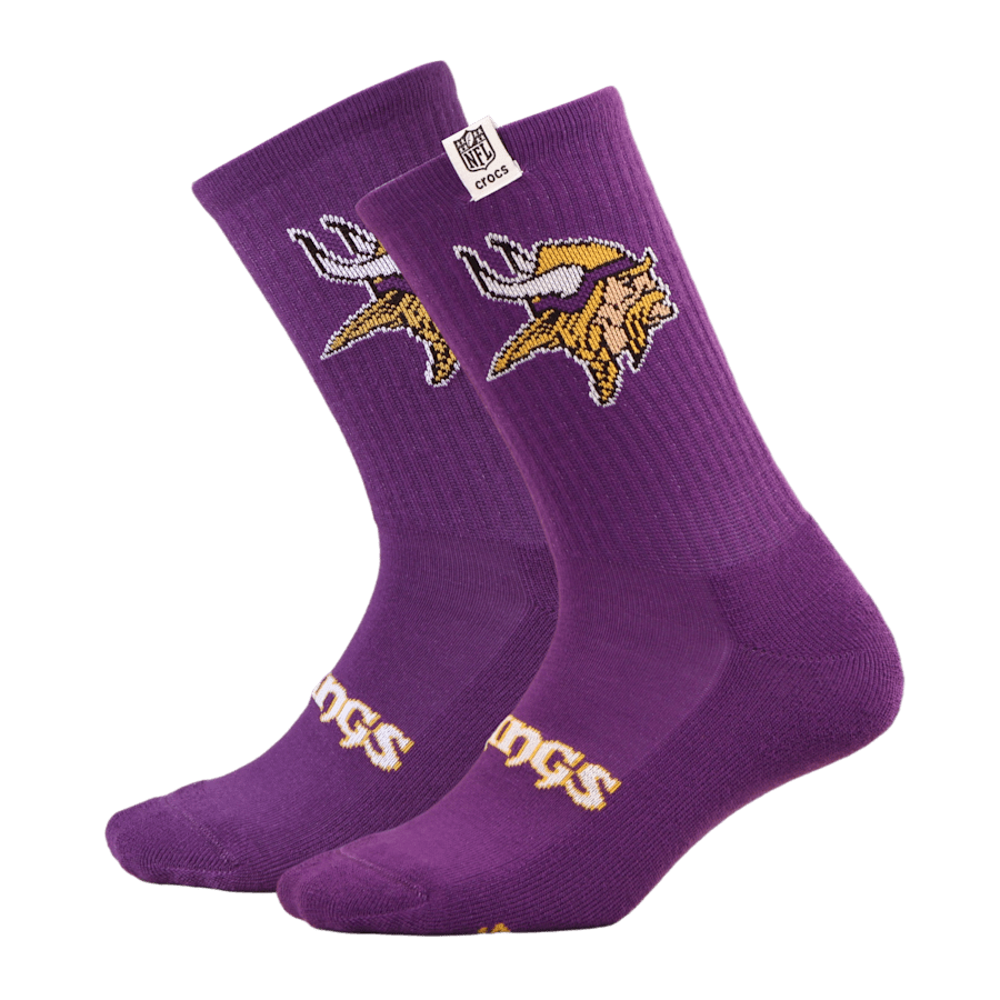 Crocs Discount NFL Minnesota Vikings Crocs Socks