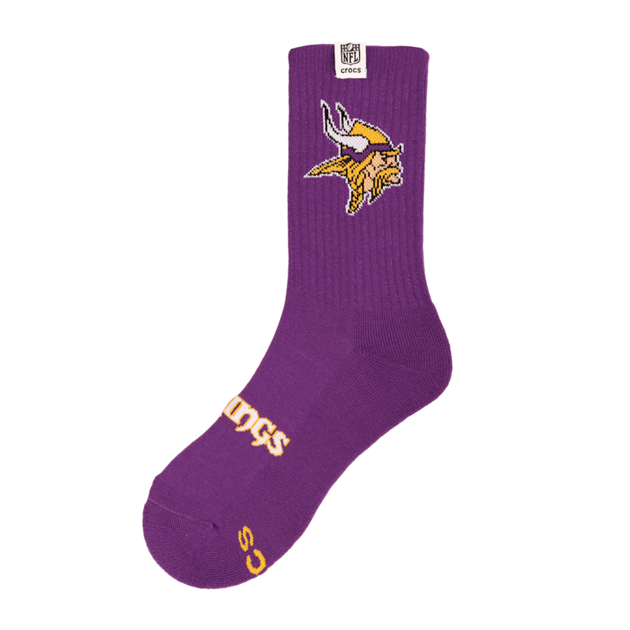 Crocs Discount NFL Minnesota Vikings Crocs Socks