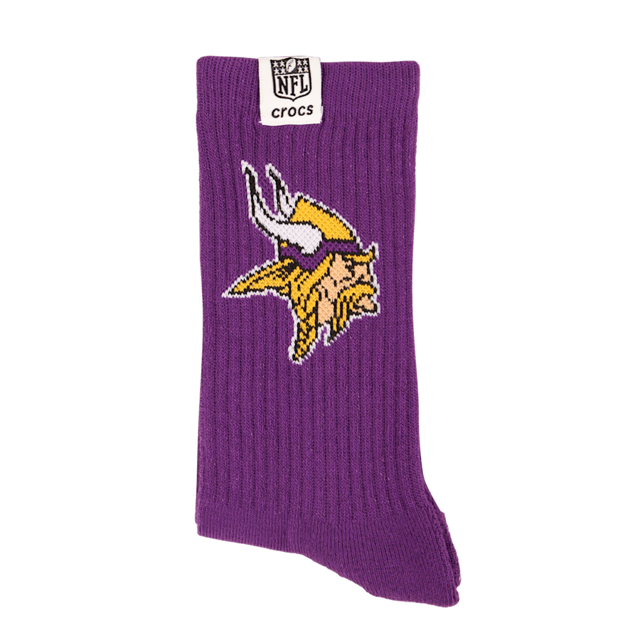 Crocs Discount NFL Minnesota Vikings Crocs Socks