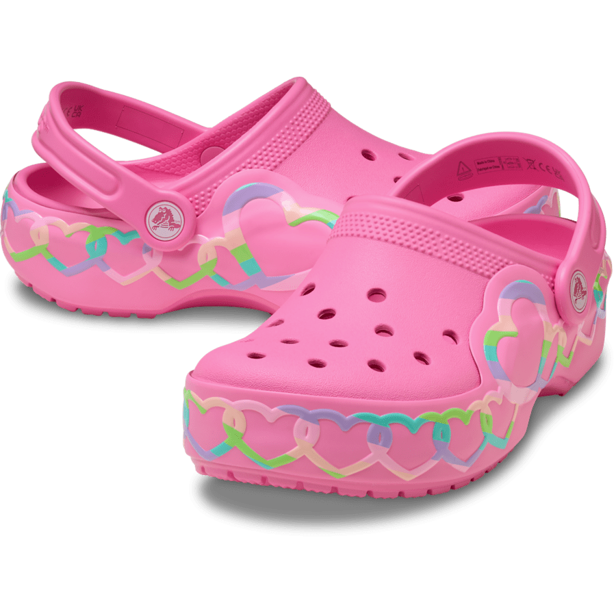 Crocs Sale Kids' Classic Heart Lights Clog