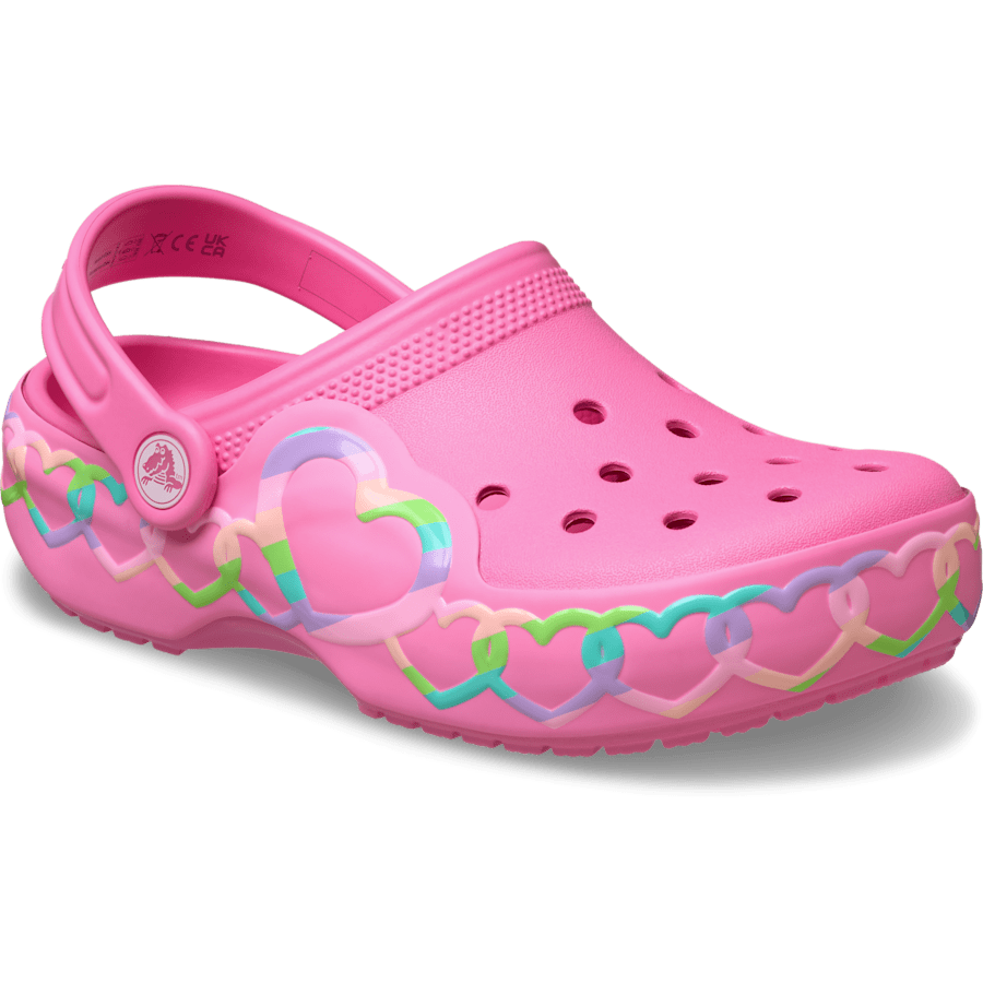 Crocs Sale Kids' Classic Heart Lights Clog