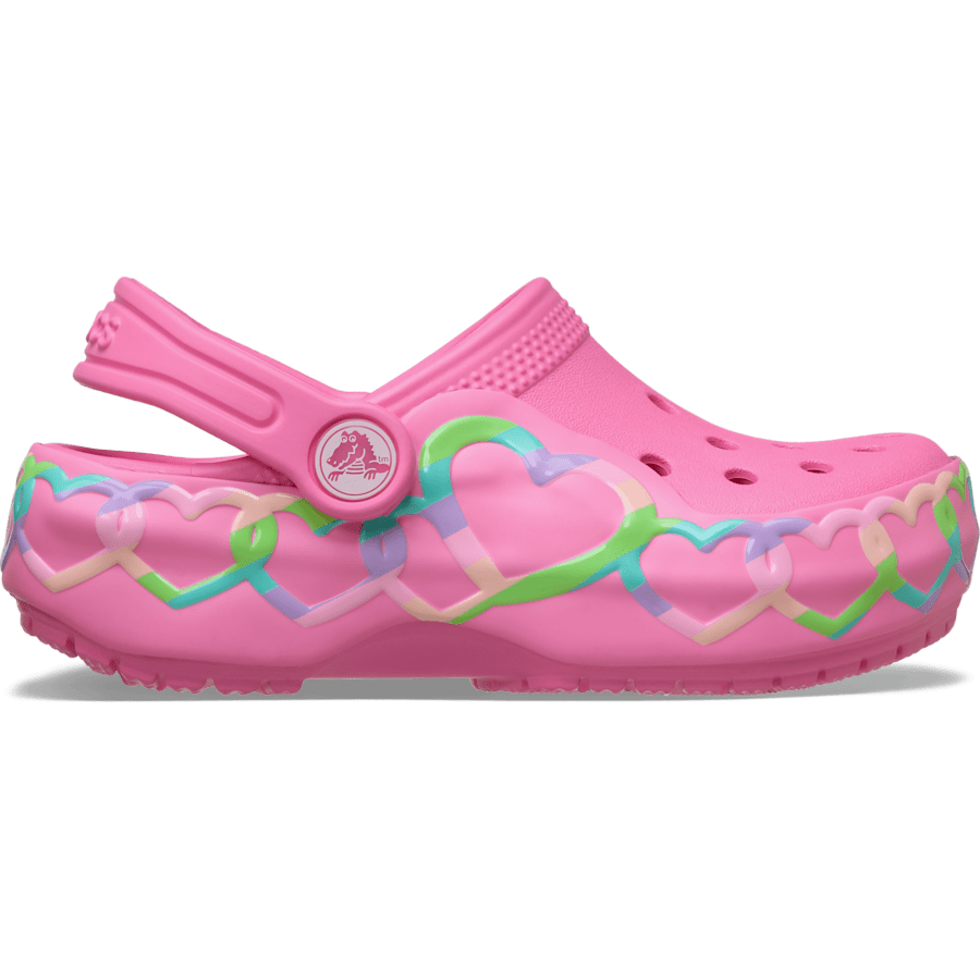 Crocs Latest Toddler Classic Heart Lights Clog