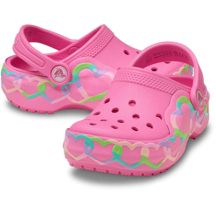 Crocs Latest Toddler Classic Heart Lights Clog