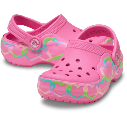Crocs Latest Toddler Classic Heart Lights Clog