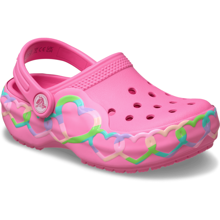 Crocs Latest Toddler Classic Heart Lights Clog