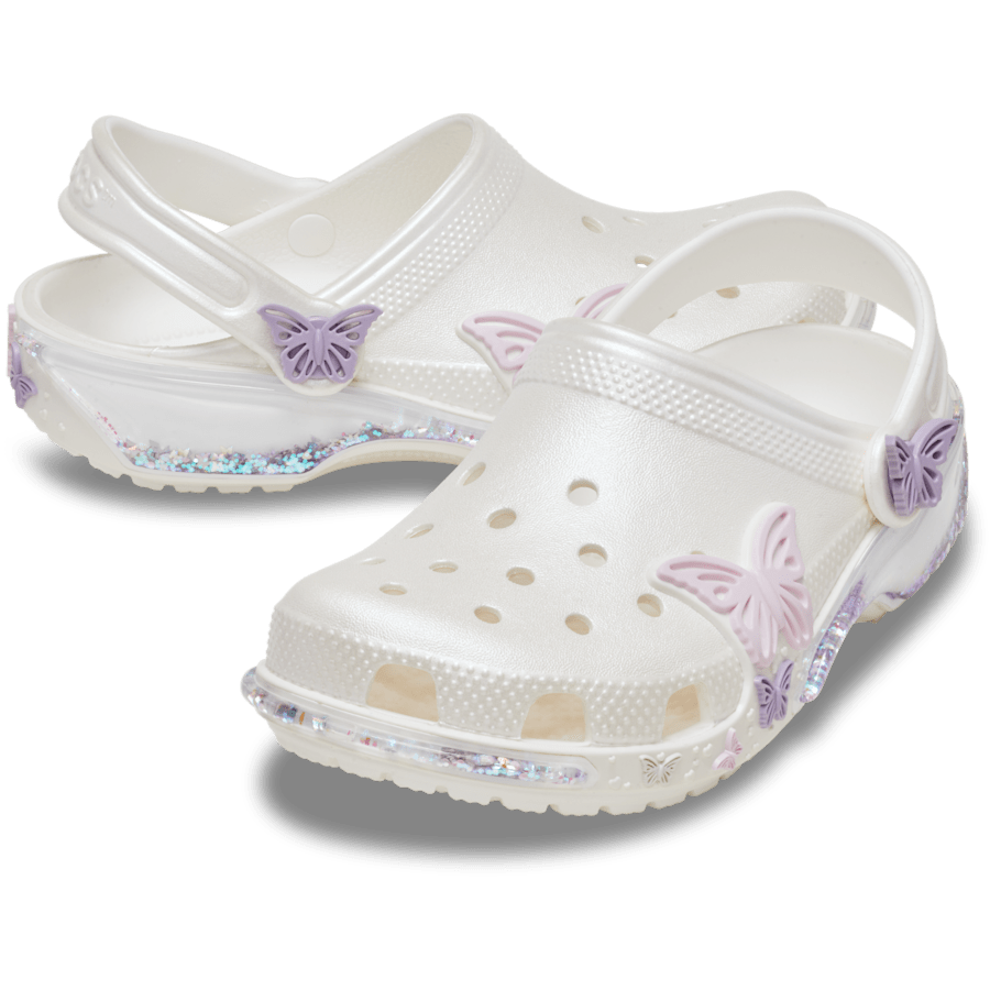 Crocs Everyday Toddler Classic Butterfly Sparkle Shaker Clog