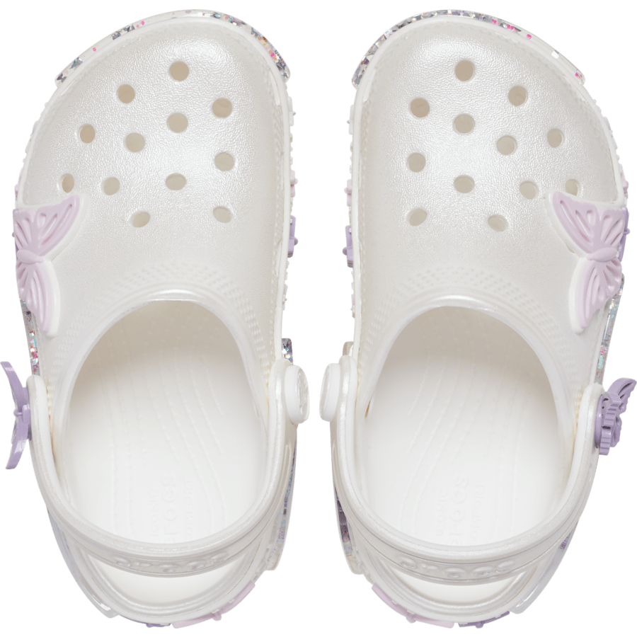 Crocs Everyday Toddler Classic Butterfly Sparkle Shaker Clog