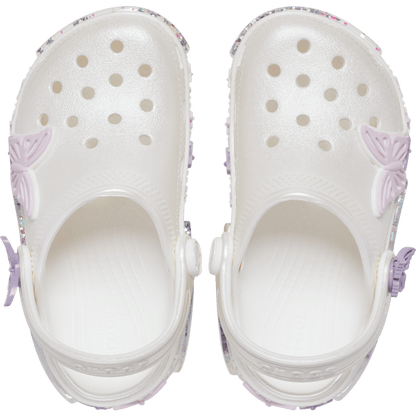 Crocs Everyday Toddler Classic Butterfly Sparkle Shaker Clog