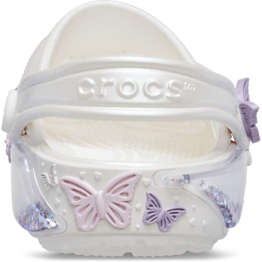 Crocs Everyday Toddler Classic Butterfly Sparkle Shaker Clog