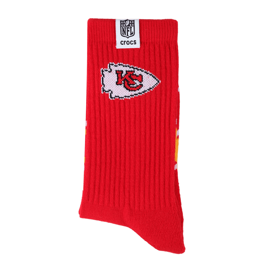 Crocs New NFL Kansas City Chiefs Crocs Socks